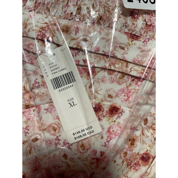 Anthropologie Smocked Floral Mini Dress NWT - XL - Picture 6 of 8